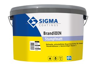 Sigma BrandiDIN stumpfmatt 12,5L – Wandfarbe