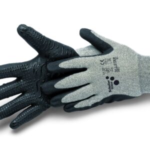 Handschuh mit Streifenerhöhung, hellgrau Allstar Pro Größe L
