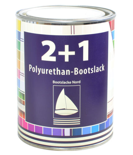 2+1 Polyurethan-Bootslack - 2K PUR-Lack inkl. Härter