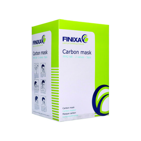 Atemschutzmaske Finixa Carbon FFP2 MAS13, 5Stück Staub, leichter Spritznebel